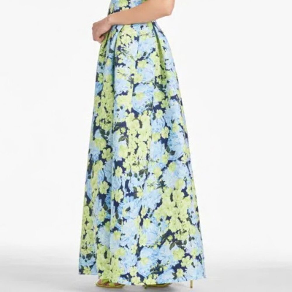 Sachin & Babi Garden Club Brooke Floral Mikado Ballgown - Picture 4 of 6